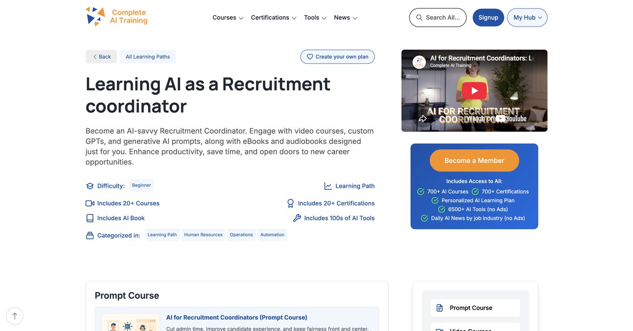 CompleteAI Training AI for Recruitment Coordinators