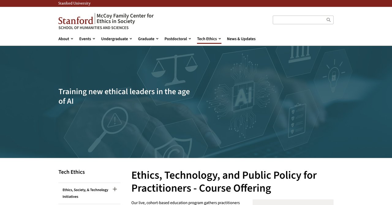 Ethics, Technology, and Public Policy for Practitioners
