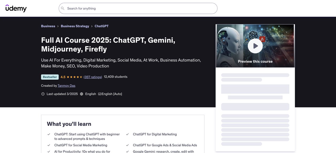 Full AI Course 2025