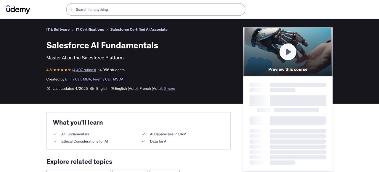 Prepare for the Salesforce AI Associate Certification
