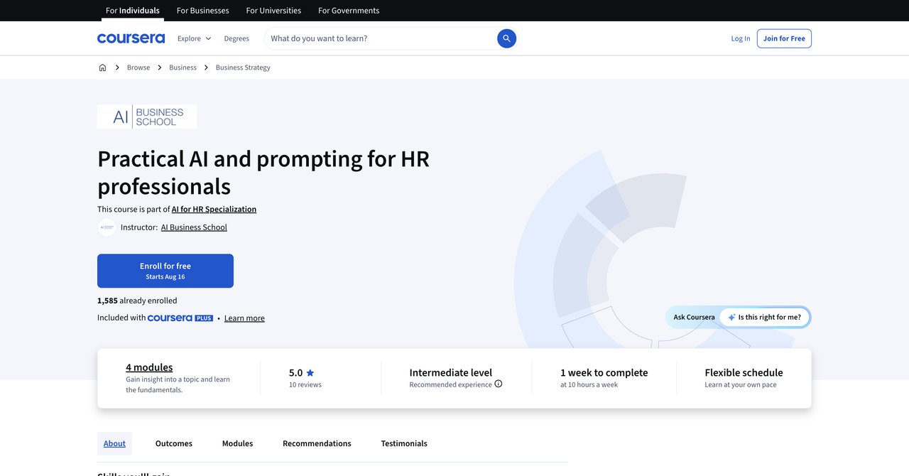 Practical AI and prompting for HR professionals