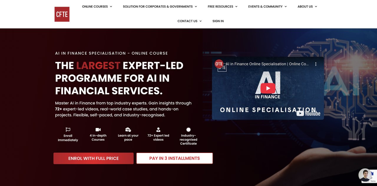 AI in Finance Specialisation
