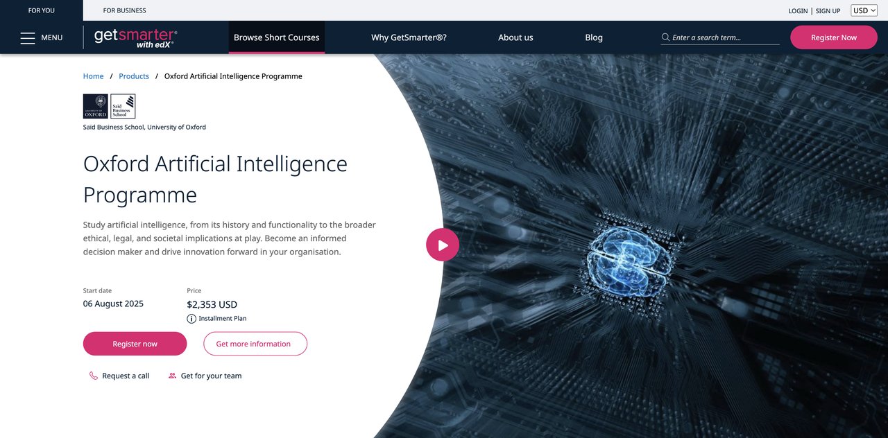 Oxford AI Programme
