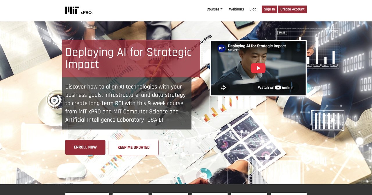 MIT xPRO / MIT CSAIL - Deploying AI for Strategic Impact