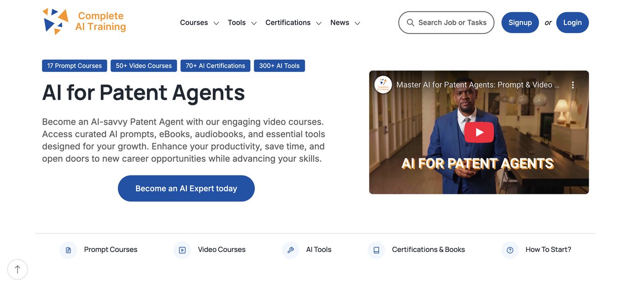 CompleteAI Training for Patent Agents