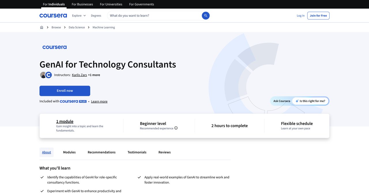 GenAI for Technology Consultants