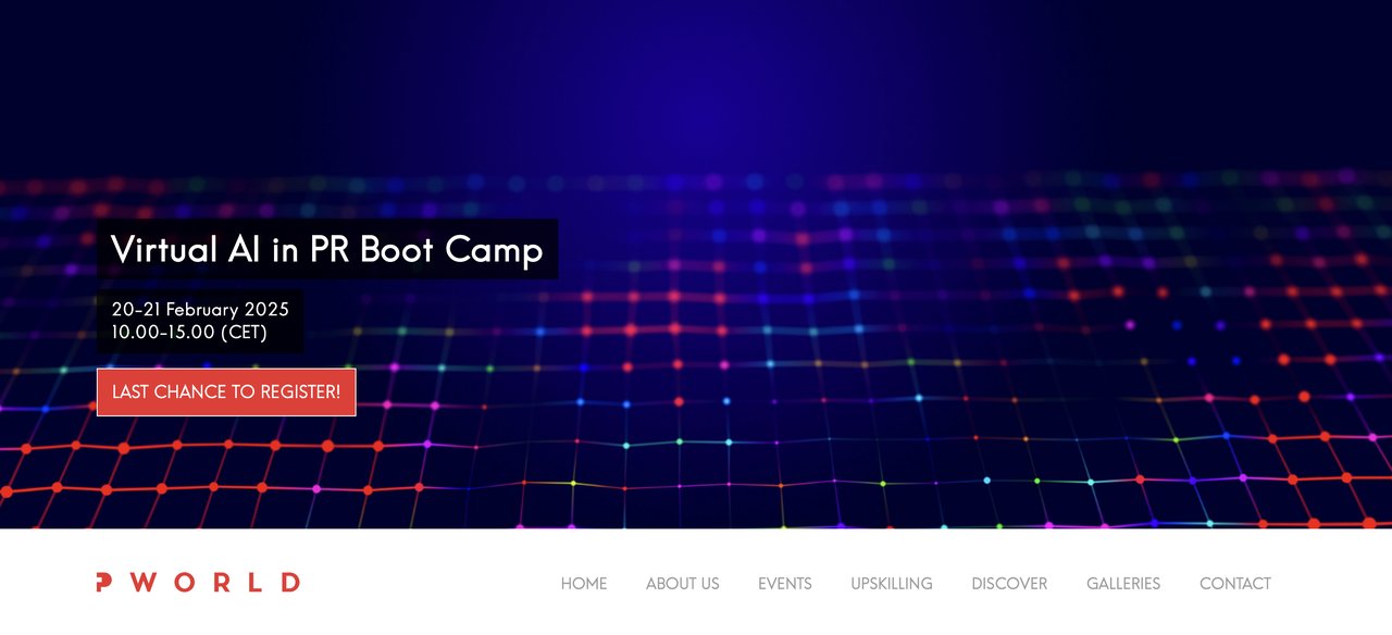 Virtual AI in PR Boot Camp