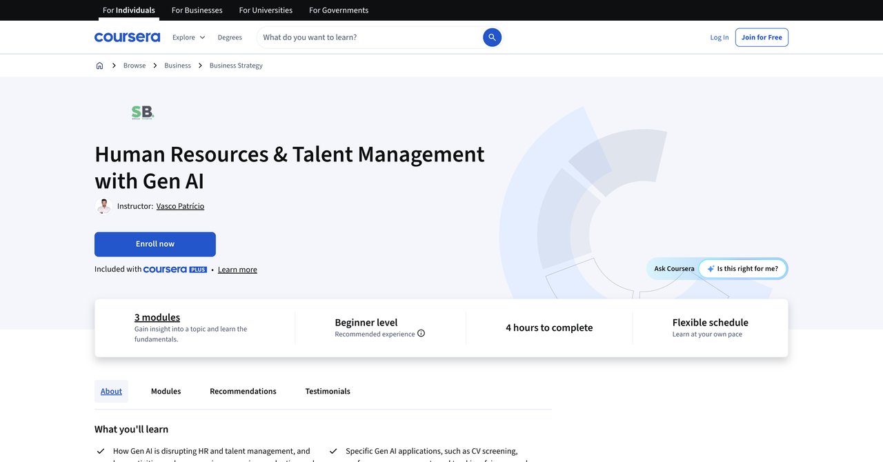 Human Resources & Talent Management with Gen AI