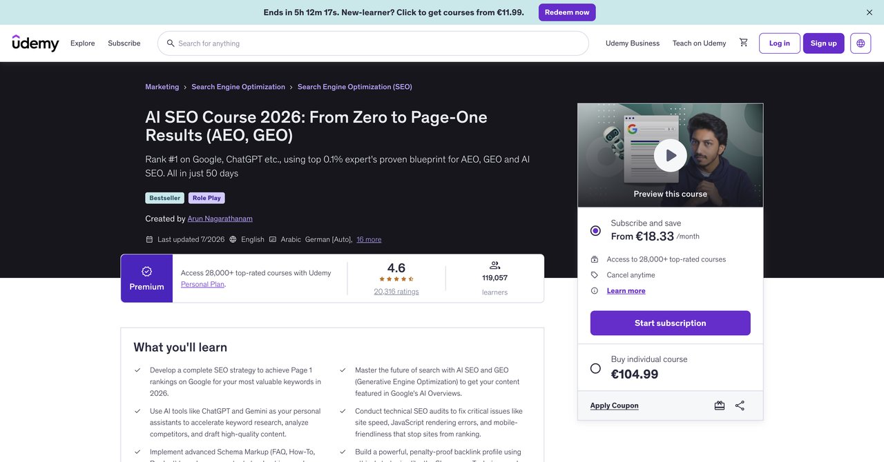 AI SEO Course 2026