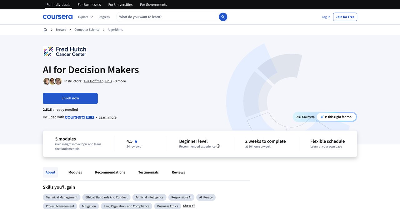 AI for Decision Makers