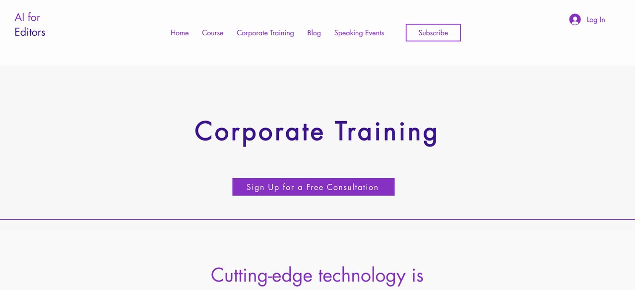 Corporate Training for Editorial Teams