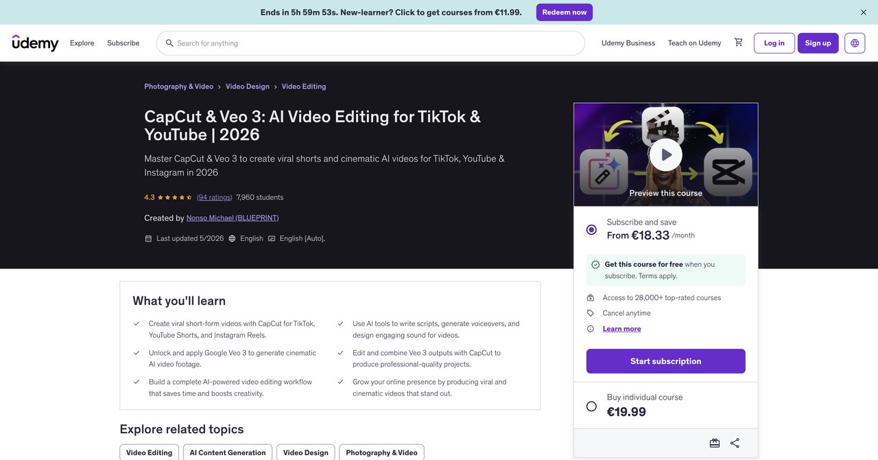 CapCut and Veo 3 AI Video Editing