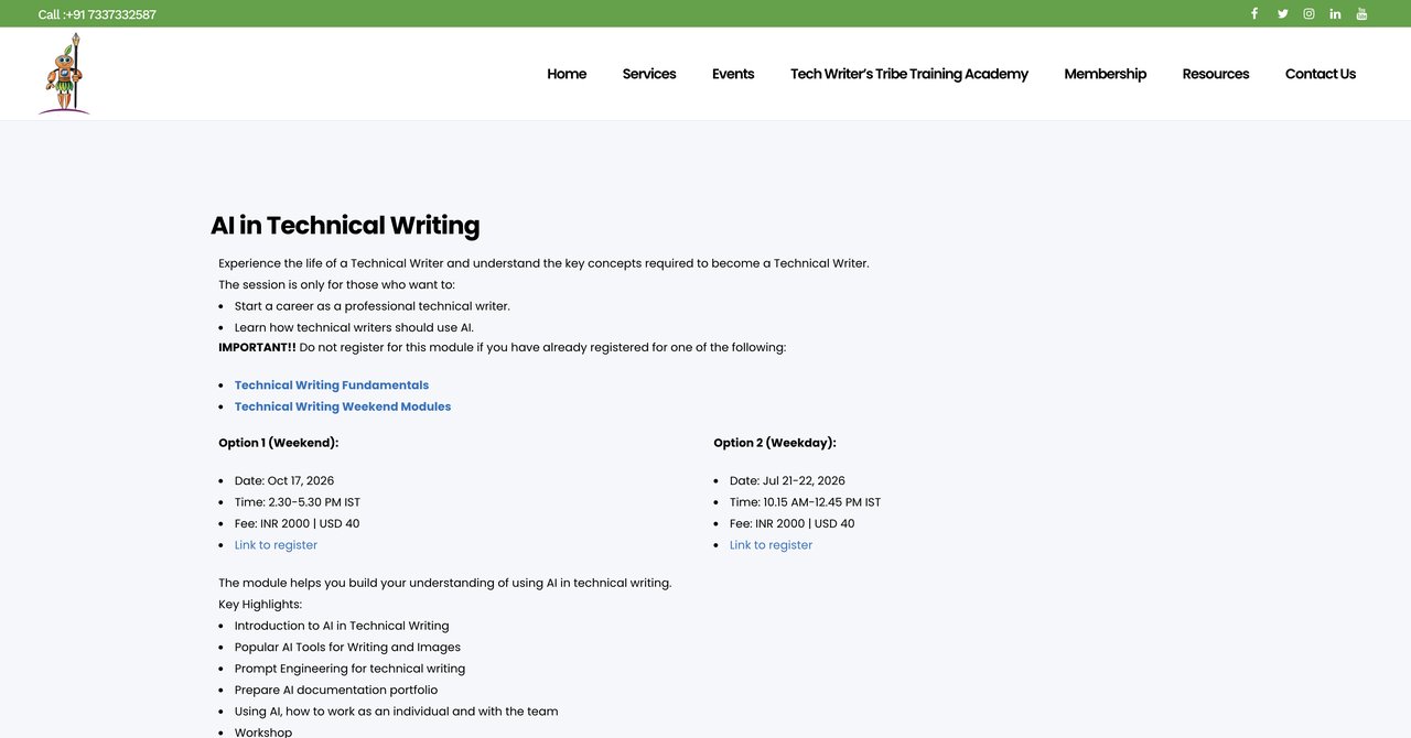 AI in Technical Writing by Tech Writer's Tribe