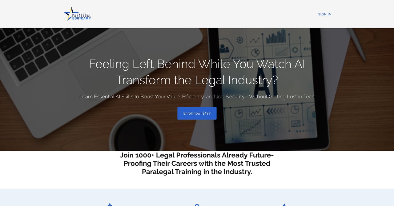 AI Boot Camp for Legal Professionals