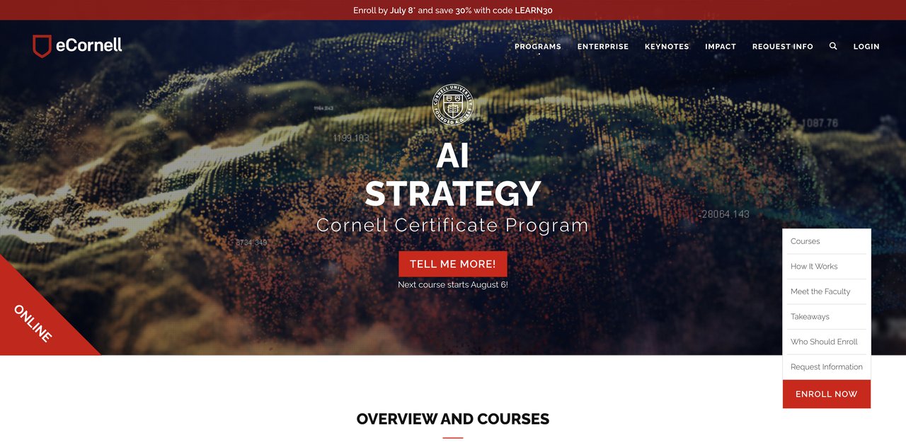Cornell University AI Strategy Certificate Program