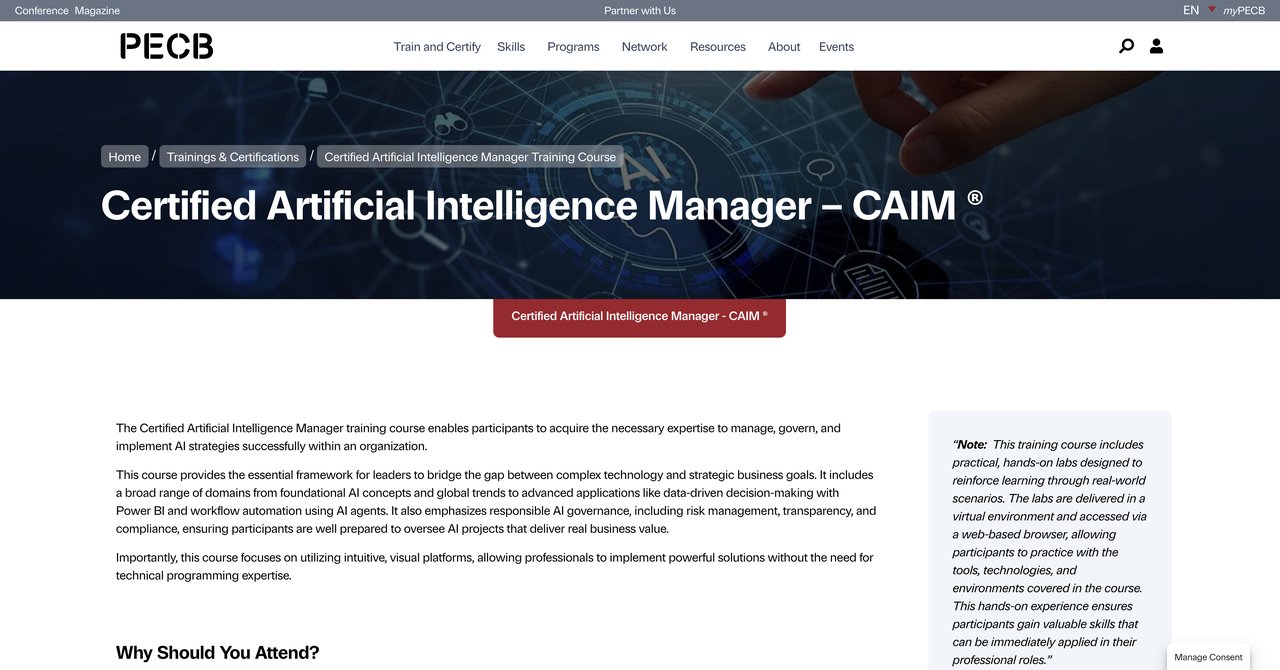 CAIM Certification