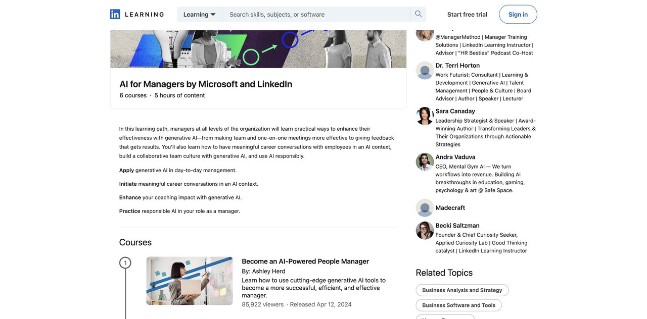 LinkedIn Learning Path