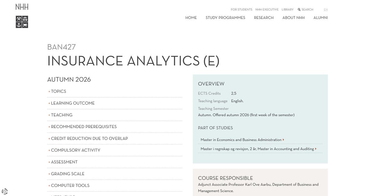 NHH Course