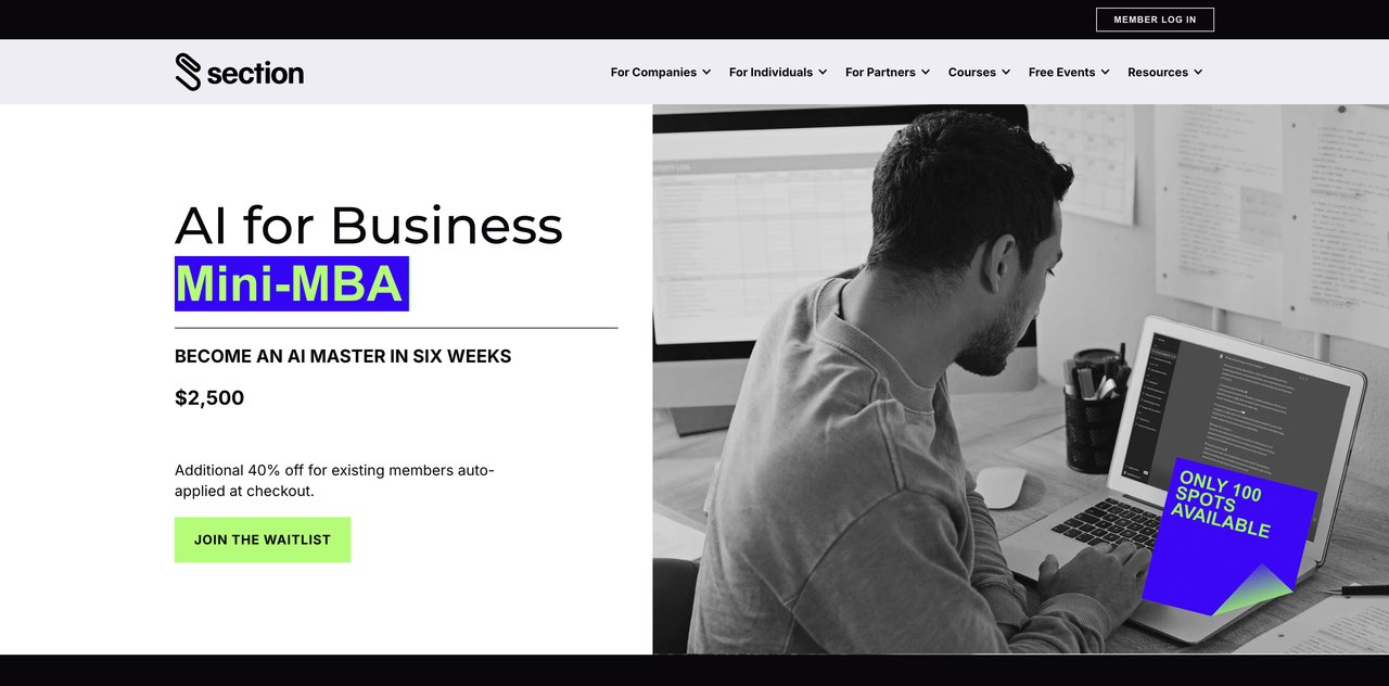 AI for Business Mini-MBA by Section AI