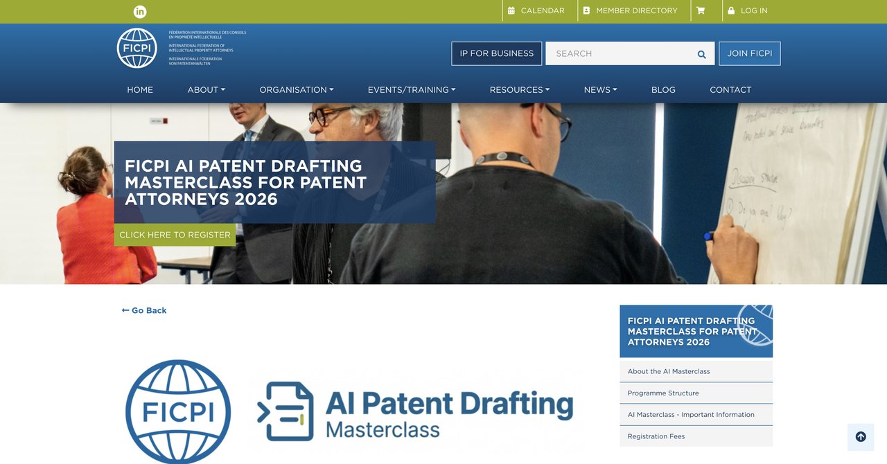 FICPI AI Patent Drafting Masterclass