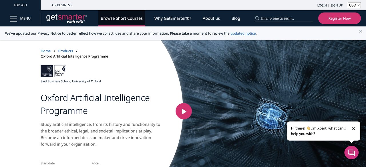 Oxford Artificial Intelligence Program