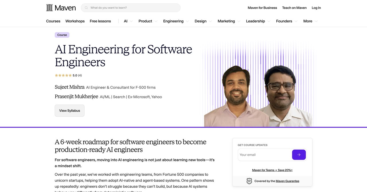 AI Engineering for Software Engineers by Maven