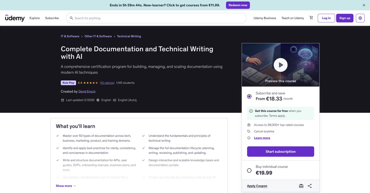 Complete Documentation and Technical Writing with AI