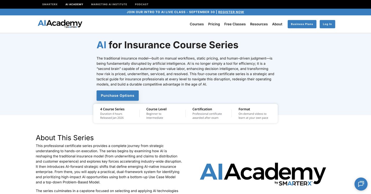 SmarterX AI Academy Insurance