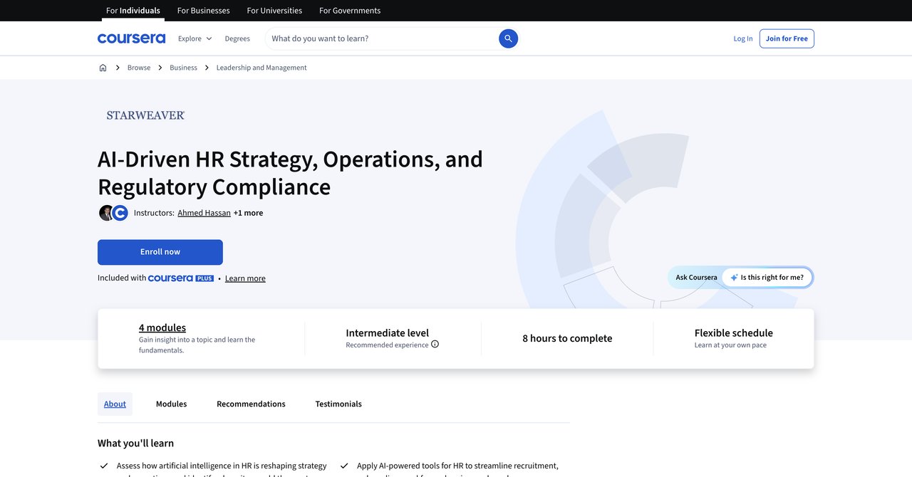 AI-Driven HR Strategy, Operations, and Regulatory Compliance