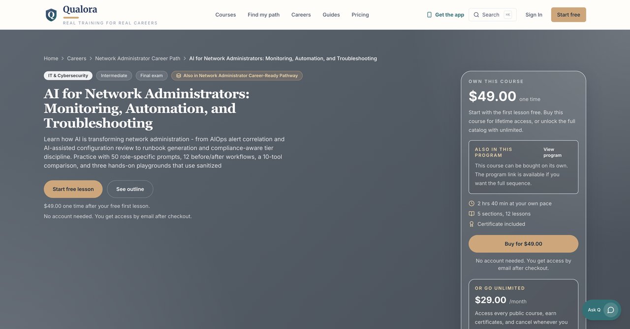 AI for Network Administrators by Qualora
