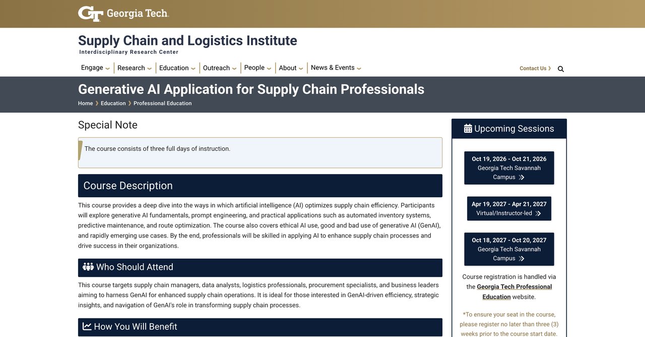 Generative AI Application for Supply Chain Professionals