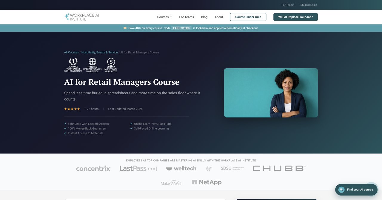 AI for Retail Managers Course by Workplace AI Institute