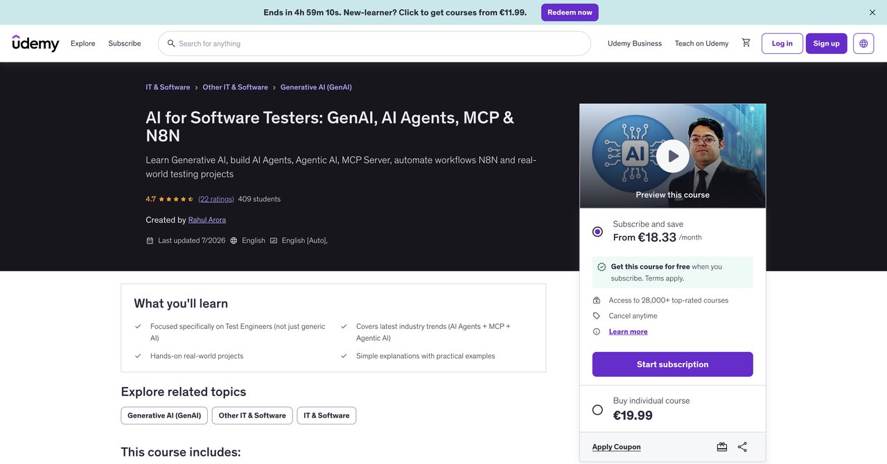 10 Top AI Courses for Quality Assurance Testers in 2026
