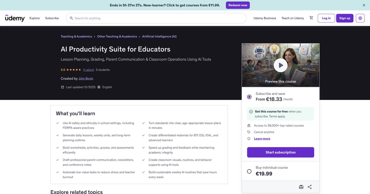 AI Productivity Suite for Educators