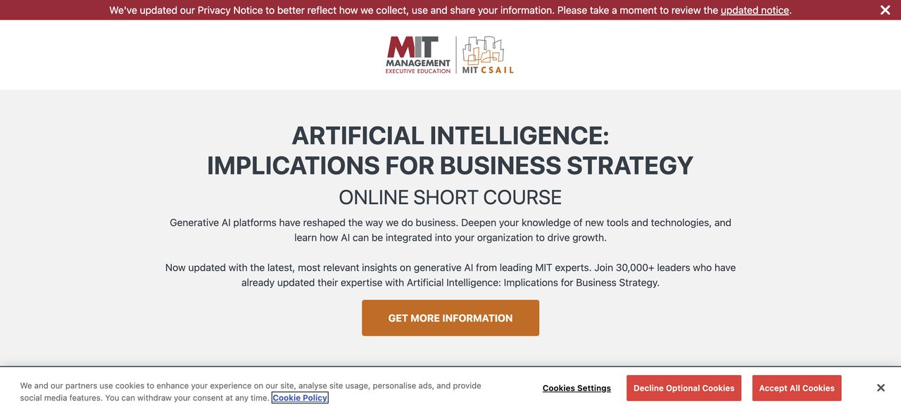 Artificial Intelligence by MIT Sloan