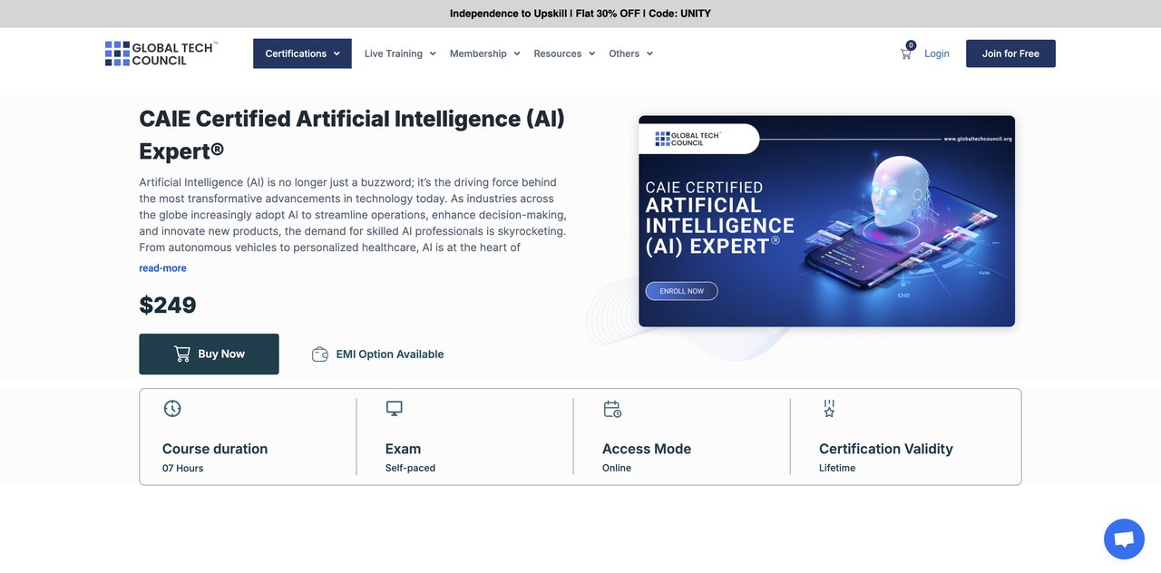 CAIE Certified AI Expert