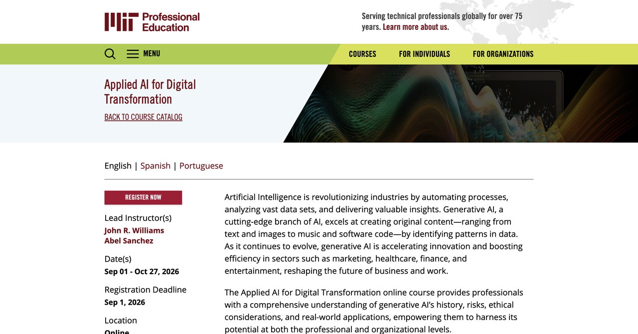 Applied AI for Digital Transformation