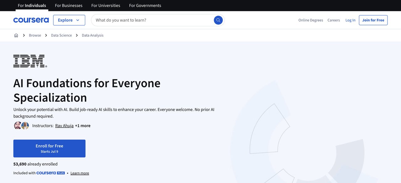 IBM AI Foundations for Everyone