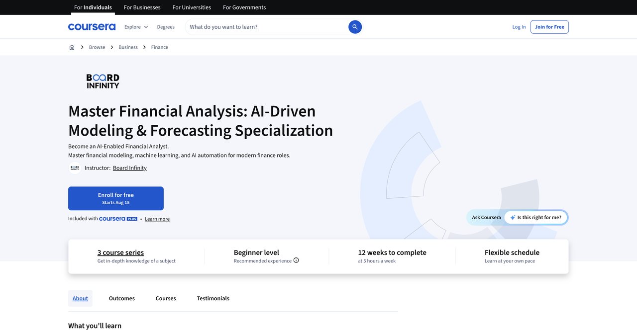 Master Financial Analysis AI-Driven Forecasting and Risk