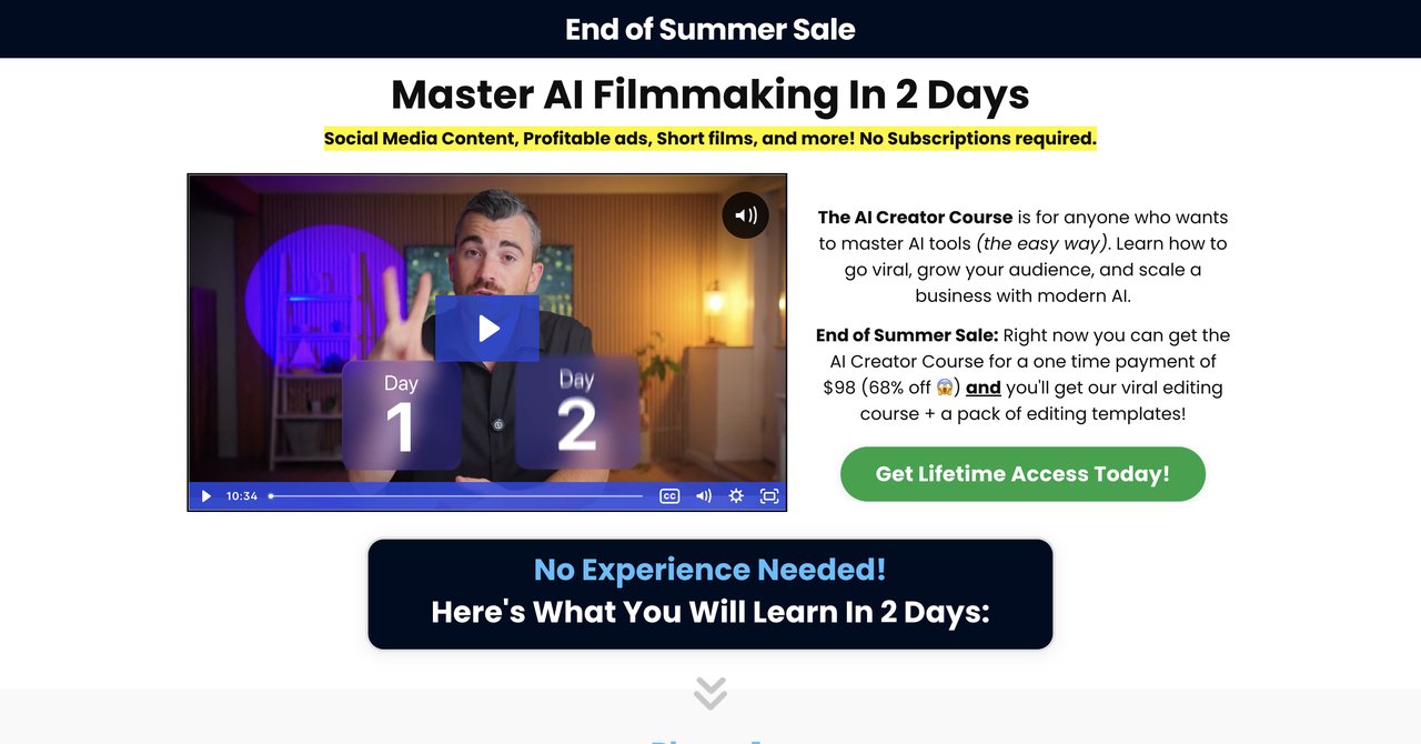 The AI Creator Course