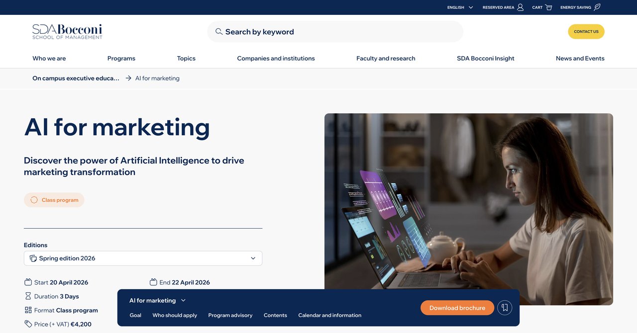 AI for Marketing by SDA Bocconi