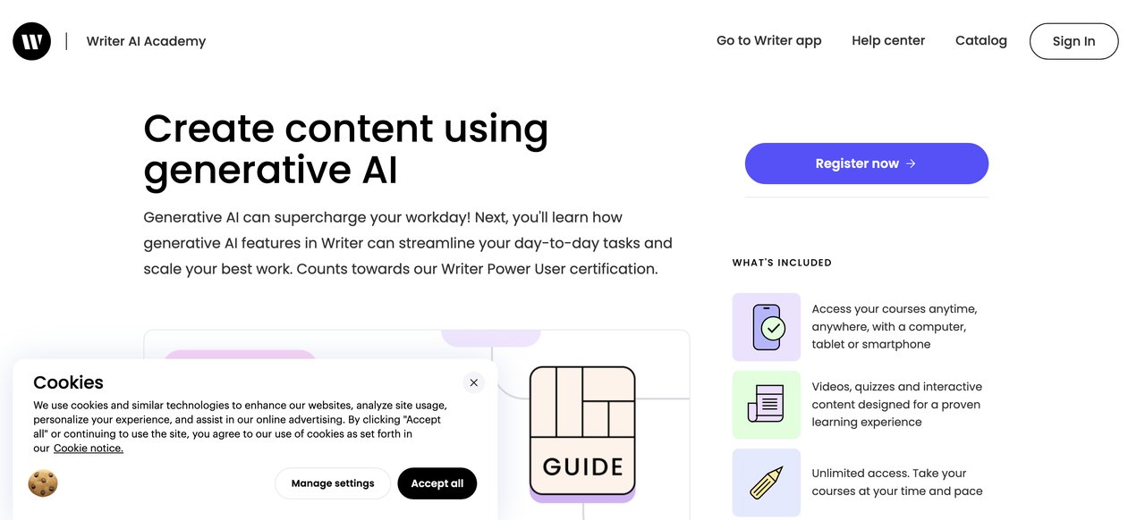 Generating Content by Writer AI Academy