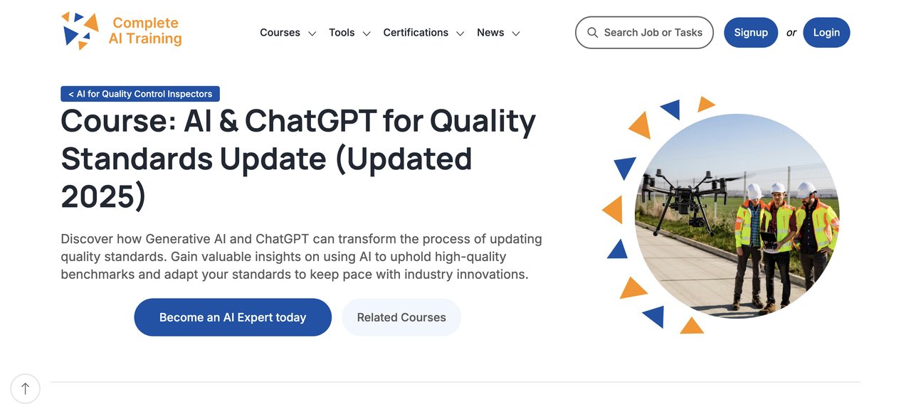 AI for Quality Standards Update