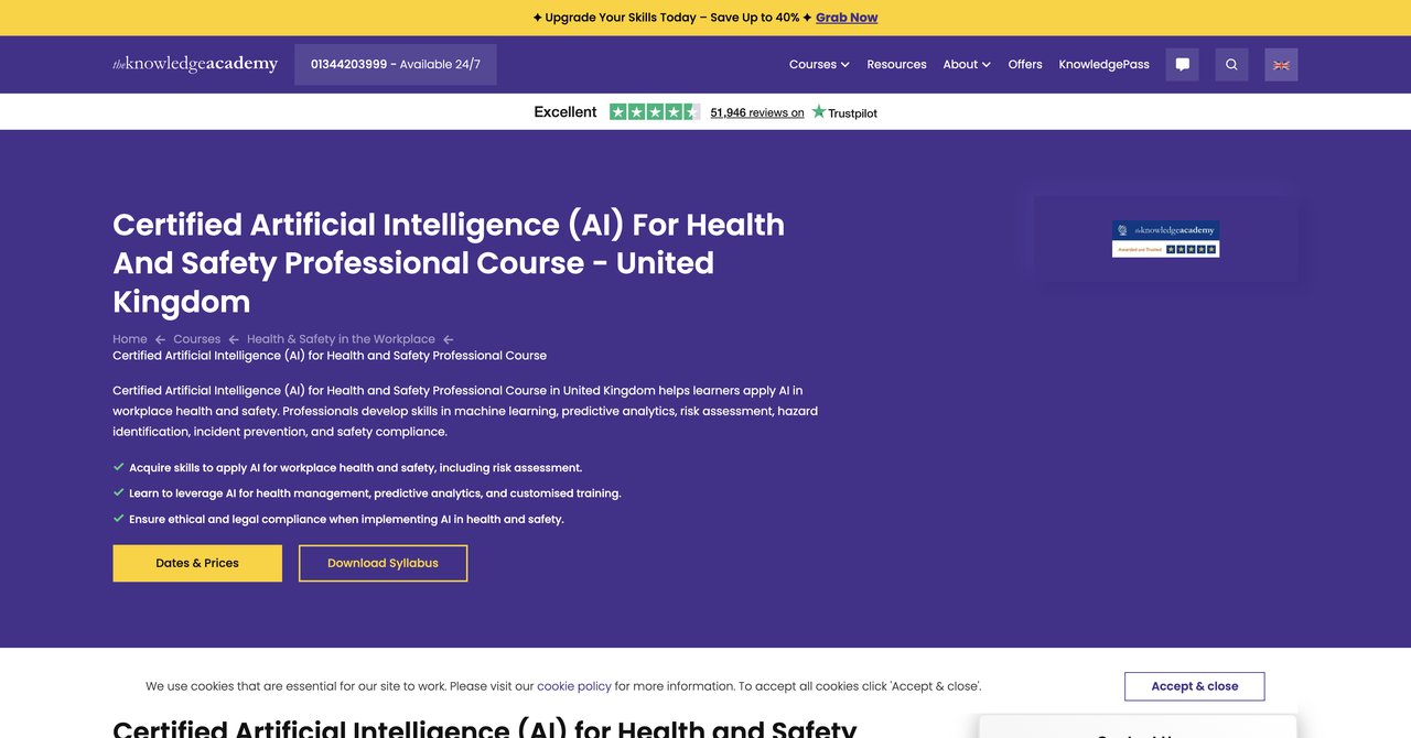 Certified AI for Health and Safety Professional