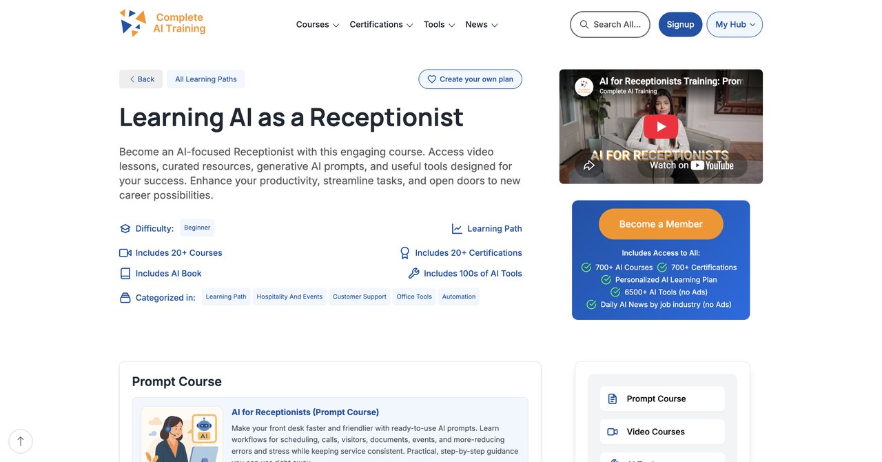 CompleteAI Training - AI for Receptionists