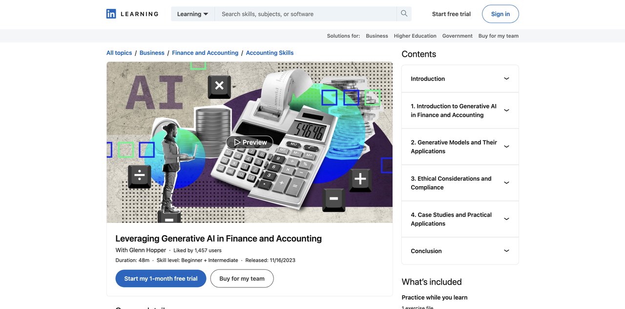 Leveraging Generative AI in Finance and Accounting