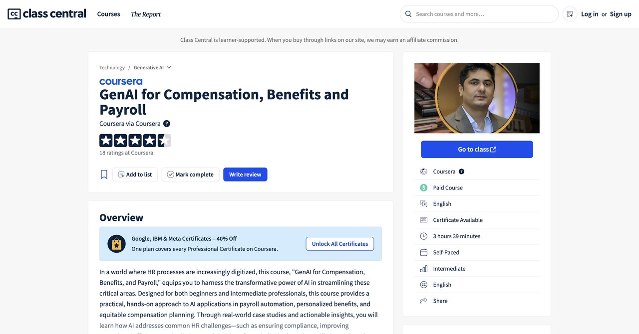 GenAI for Compensation, Benefits and Payroll