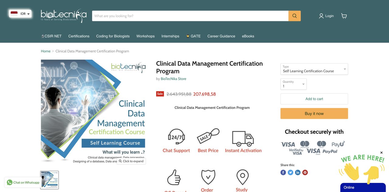 Clinical Data Management Training Program