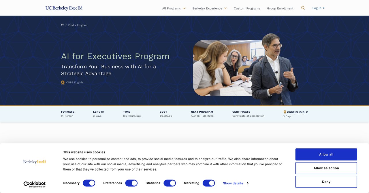AI for Executives Berkeley