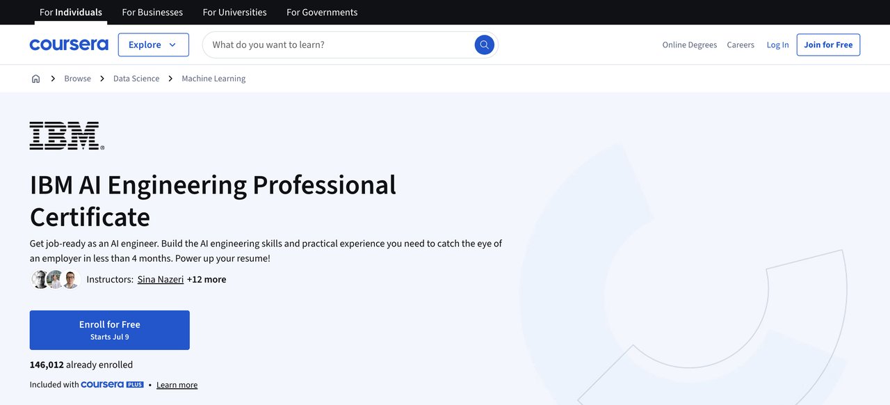 IBM AI Engineering Professional Certificate